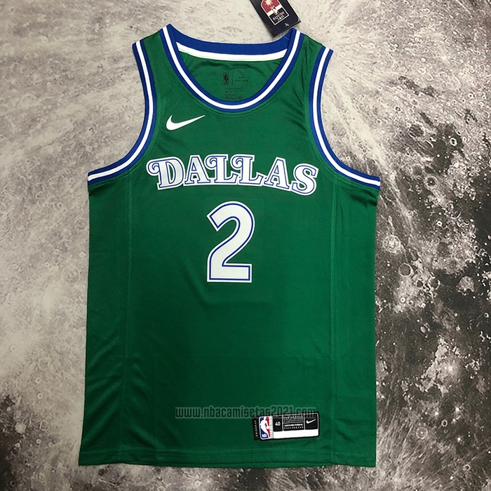 Camiseta Dallas Mavericks Kyrie Irving #2 Hardwood Classics 2022-23 Verde